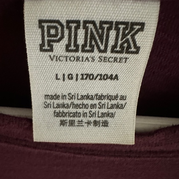 PINK Victoria's Secret Maroon Top - Picture 2 of 3